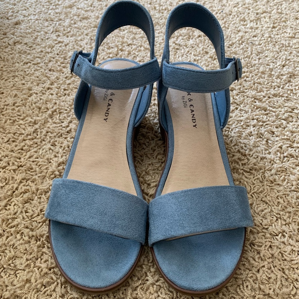 Blue heels